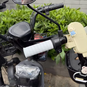 Chống trượt Ergonomic Silicone xe máy tay lái Grips Bìa xử lý bìa-Silicone Handlebar <span class=keywords><strong>grip</strong></span> bao gồm cho xe điện - Product Image 4