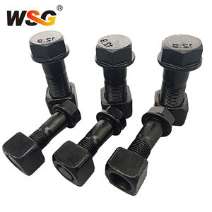 בורג ואום איכותיים לשרשרת דחפור דגם <span class=keywords><strong>D375</strong></span> D8K, דרגה 12.9, עבור גלגל הנעה וקצה חיתוך של מחפר זחלי. - Product Image 4