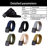 Ceinture tactique en nylon de haute qualité avec boucle à verrouillage automatique en alliage pour hommes, usage extérieur, style sportif, longueur 125 cm