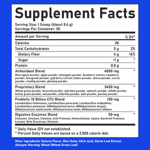 Suplemento de Desintoxicación y Bienestar Digestivo con Fibra Dietética y Carbohidratos, Polvo de Superverdes Personalizado OEM - Product Image 6