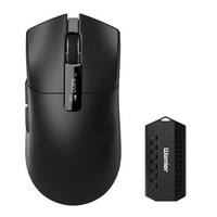 Souris de jeu transparente ajourée 6D rechargeable en stock, double mode BT+2.4Ghz sans fil pour PC Gamer