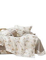 Ensemble de couette 7 pièces 300TC 100% coton style simple floral dessin animé personnalisé pour la maison et l'hôtel