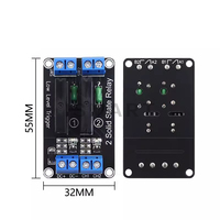 Relais DC 5V 1 2 4 8 canaux pour Module de relais à semi-conducteurs de haut niveau SSR 250V 2A