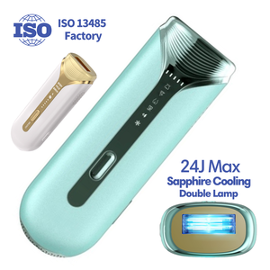 Appareil d'épilation au laser IPL OEM ODM avec deux tubes à flash 24J, photoépilateur IPL pour le corps, le visage, la zone du bikini et les <span class=keywords><strong>aisselles</strong></span> - Product Image 1