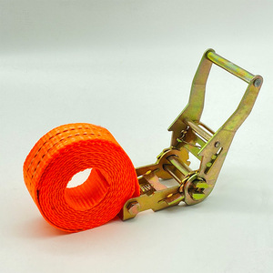 Ratchet Strap 38mm Polyester Belt Cargo Tie <b>Down</b> Tightener for Truck Loading - Product Image 3