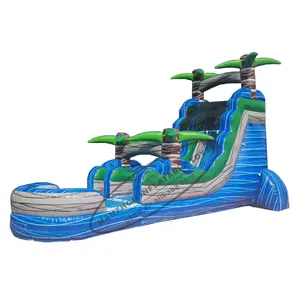 Giant Adult Tropical Rush Taman Air Komersial Slide Harga Rel Seluncuran Air Tiup Kustom