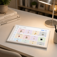 18,5" 21,5" 27" 32" 1080P RK3576V 8+128 Appareils de bureau IA numériques intelligents avec calendrier IA, partage familial à distance, pour montage mural et sur bureau
