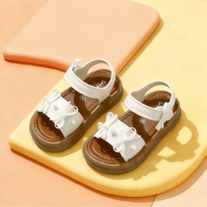 Sandalias <span class=keywords><strong>de</strong></span> Princesa con Perlas para Niñas Pequeñas, Estilo Coreano, Zapatos <span class=keywords><strong>de</strong></span> Playa <span class=keywords><strong>de</strong></span> Suela Suave para Niñas Medianas y Grandes, Novedad <span class=keywords><strong>de</strong></span> Verano, Combinan con Todo - Product Image 2