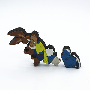 DZ-001 giá thấp Rabbit Shape Pendrive quảng cáo Chất liệu phim hoạt hình hình USB Flash Drive 64GB - Product Image 5