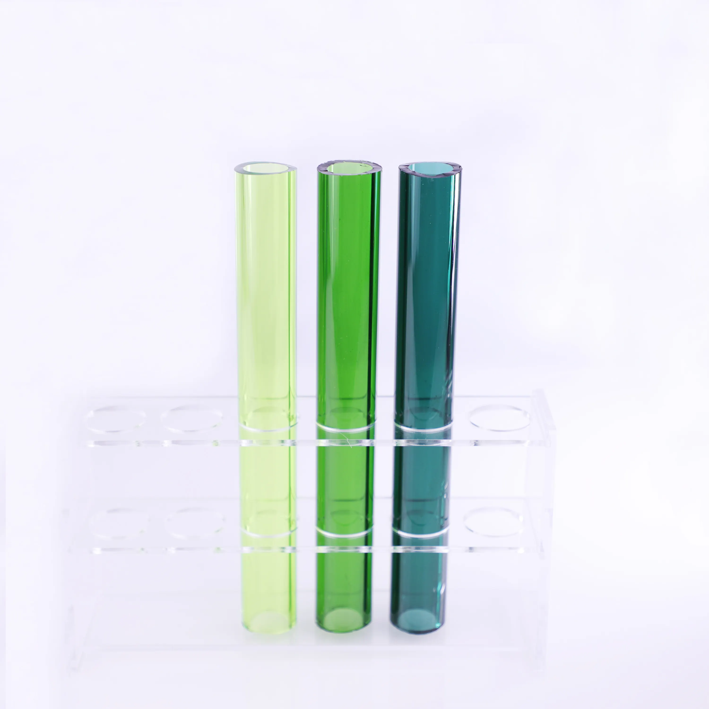 Factory Wholesale Custom Transparent Glass Culture Tubes Decorative Metal Tubing