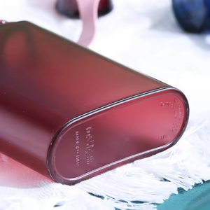 Outdoor Travel Portable <b>Clear</b> Colours Cute Flat Silicone Plastic Drinking <b>Water</b> <b>Bottle</b> With Lid Handle - Product Image 4