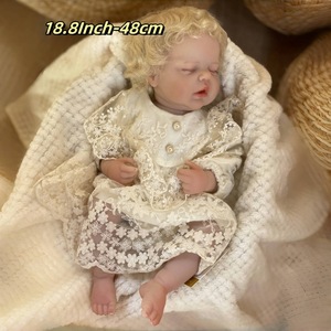Muñeca Reborn OtardDolls de 48 cm, realista, de vinilo suave, juguete para coleccionistas - Product Image 5