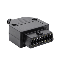 Adaptador de Conector Macho OBD2 de 16 Pines, Lector de Códigos para BMW/Audi A3 12V J1962F ELM327