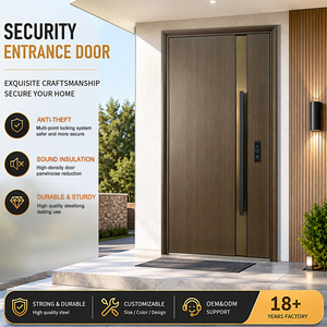 [<span class=keywords><strong>PRIX</strong></span> USINE] <span class=keywords><strong>Porte</strong></span> d'<span class=keywords><strong>entrée</strong></span> de luxe moderne en acier pour villa, <span class=keywords><strong>porte</strong></span> de sécurité <span class=keywords><strong>blindée</strong></span> haut de gamme, <span class=keywords><strong>porte</strong></span> principale antivol personnalisée - Product Image 1