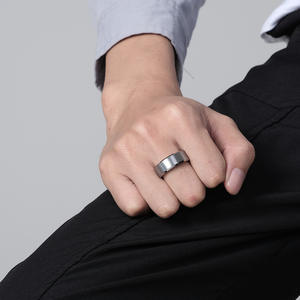 Anillo Unisex de Acero de Tungsteno de 6, 8 y 10 mm con Superficie Pulida, Anillo de Boda de Estilo Minimalista - Product Image 4