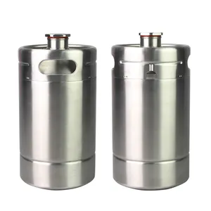 カスタマイズ可能なロゴ2l/4l/5lシルバー二重壁真空ビール樽ミニドラフトビール樽 - Product Image 3