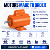 Moteur électrique monophasé BIODÉ 115V/230V 1725 tr/min 3450 tr/min 2 CV 1,5 CV 1 CV pour compresseur et pompe, moteur AC NEMA 56