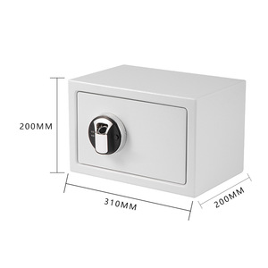 Caja de seguridad antirrobo de acero con contraseña de huellas dactilares, 200x310x200mm, para el hogar - Product Image 1