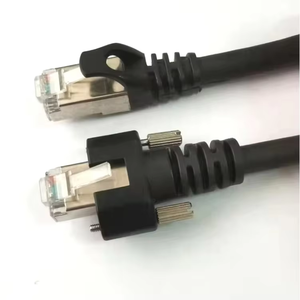 Prise de moulage blindée à <span class=keywords><strong>double</strong></span> extrémité <span class=keywords><strong>RJ45</strong></span> Réseaux Cat6 Cat7 Ethernet EtherCAT Profinet Connecteur de câble industriel IP67 évalué - Product Image 6