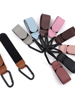 Sangle auto-adhésive en cuir PU écologique de 10 pouces, 100 % nylon, résistante à la chaleur, à forte capacité de charge, avec boucle auto-agrippante