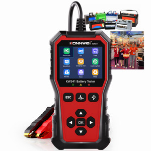 <span class=keywords><strong>6V</strong></span> 12V 24V Batterijanalysator Dynamo Tester KONNWEI KW341 OEM Batterijanalysator Leverancier - Product Image 1