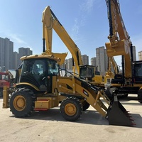 Loader Bekas Terpercaya Cater-pillar CAT 420F Backhoe Loader yang Telah Direkondisi untuk Aplikasi Pemindahan Tanah