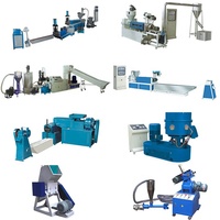 Machine de granulation de déchets plastiques (PP, LDPE, HDPE, PE, polyéthylène) avec refroidissement par eau et extrudeuse simple pour le recyclage des films et sacs en plastique