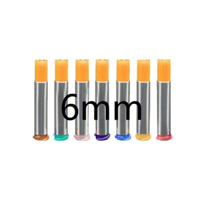 6mm Runde Nylon-Klebstoff-Dosierpinsel-Spitzen Gelb Steife Haarschneidebürste für Klebstoffspender - Product Image 1