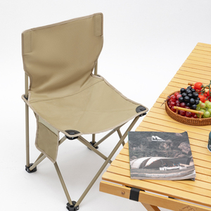 Custom Modern Wholesale Outdoor Oxford Cloth <b>Folding</b> Chair with Backrest and Steel Frame for Beach Camping Picnic Fishing Hiking - Product Image 1