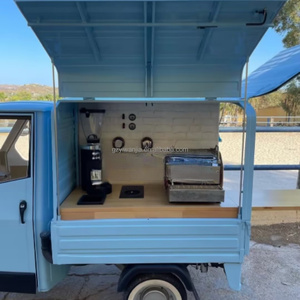 Camionnette alimentaire vintage 2026 <span class=keywords><strong>à</strong></span> 3 roues, remorque mobile <span class=keywords><strong>à</strong></span> bière, tricycle électrique, chariot <span class=keywords><strong>à</strong></span> jus de fruits, bar <span class=keywords><strong>à</strong></span> café, en acier inoxydable, conduisible - Product Image 3