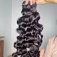 Stock US, livraison directe : Cheveux indiens bruts, mèches vietnamiennes, cheveux humains birmans bouclés, cheveux à cuticules alignées, ondulations naturelles