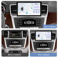 Autoradio MEKEDE pour Mercedes-Benz Classe M W166 2011-2015, compatible 4G LTE, BT5.4, maintien des commandes au volant, prise en charge de la caméra de recul AHD