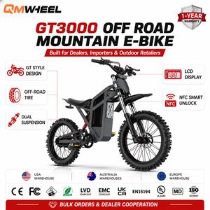 Moto tout-terrain QMWHEEL GT3000 avec batterie 52V 31.5Ah, moto de cross pour adulte V20 / GT3000 1. QMWHEEL GT3000 est - Product Image 1