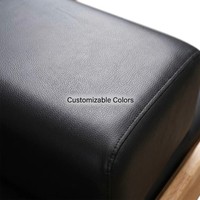 Reformer Pilates à cadre en chêne durable avec demi-tournebrise, système d'appui-tête réglable, accessoires professionnels pour studio de yoga et Pilates