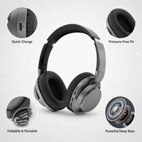 Casque de voyage dynamique sans fil supra-auriculaire et supra-auriculaire pour casque ANC Annulation du bruit pour une meilleure écoute