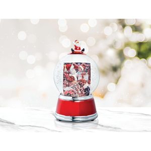 FINE PHOTO GIFTS Santa <b>Snow</b> <b>Globe</b> with Red and Silver Base Unique Christmas <b>Globes</b> Product - Product Image 3