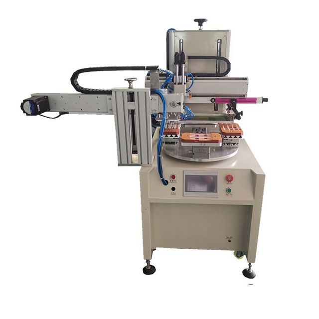 Compact Fully Automatic 4-Station Rotary Screen Printing Machine Screen Printing Equipment & Flatbed Screen Printer
