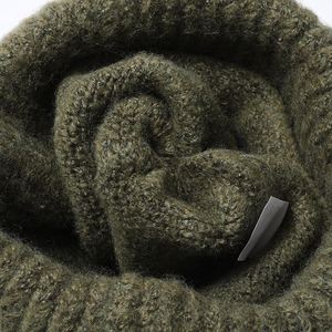 หมวกไหมพรมถักหนาอบอุ่นหมวกขนสัตว์ - Product Image 5