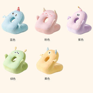 Almohada de Siesta con Diseño de Monstruo Adorable para Niños y Uso en Oficina, Reposacabezas Suave de Spandex Refrescante con Soporte para el Cuello, Color Verde - Product Image 3