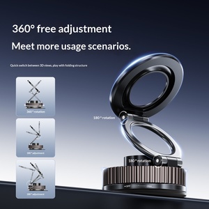 Foldable Desktop Phone <b>Stand</b> 360° Rotatable Strong Magnetic Suction Bracket Durable Universal <b>Car</b> Phone Holder - Product Image 5