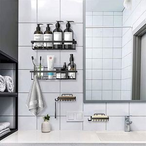 Decoración del Hogar, Juego de 4 Organizadores de Ducha para Baño, Estantes de Pared para Baño - Product Image 2