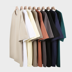 T-shirts Homme Vintage Personnalisés 100% Coton Écologiques Anti-rétrécissement Respirants 260g avec Logo Imprimé sur le Devant Blanc <span class=keywords><strong>Noir</strong></span> – Vente en Gros - Product Image 2