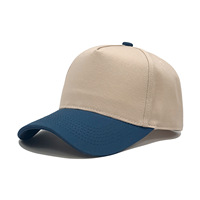 Casquette de baseball unisexe à 5 panneaux avec visière incurvée, logo brodé personnalisé, style Hard-top
