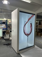 86 pouces intérieur taille humaine 3D hologramme affichage vitrine interactive armoire vidéo holographique boîte lcd transparent holobox