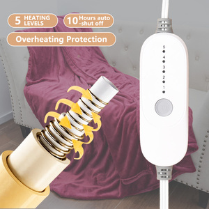 Manta Eléctrica Térmica con <span class=keywords><strong>Apagado</strong></span> Automático de 10 Horas, Manta Calefactora Eléctrica con Peso, Certificación ETL, Calentador de Cama Eléctrico para Invierno - Product Image 3