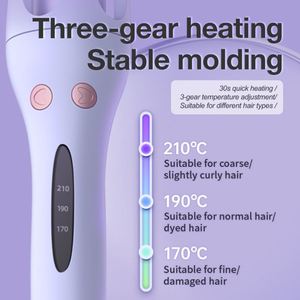 Rizador de Pelo Automático para Salón, con Barril Giratorio, 3 Temperaturas, Calentamiento Rápido, Pantalla LCD - Product Image 3