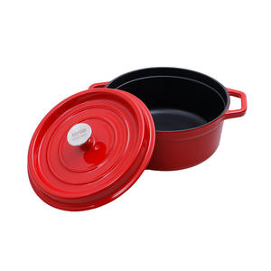 Cocotte <span class=keywords><strong>en</strong></span> <span class=keywords><strong>Fonte</strong></span> Émaillée Grande Capacité Antiadhésive, Marmite de Cuisson <span class=keywords><strong>en</strong></span> <span class=keywords><strong>Fonte</strong></span> Émaillée - Product Image 4
