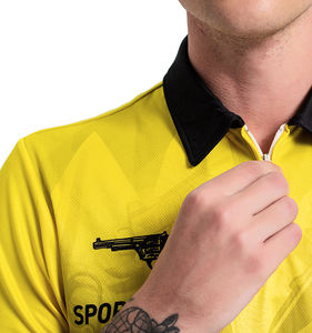Элегантная рубашка-поло на молнии для стрелковых соревнований, делового стиля, дышащая, с воротником на молнии до середины груди, идеальна для стрелковых турниров, встреч на открытом воздухе - Product Image 5