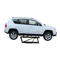 Livraison rapide, élévateur hydraulique à ciseaux portable à double cylindre de 2500 kg, mode électrique DIY pour la réparation automobile, beauté, CE