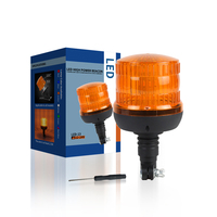Neue Rotierende LED-Notfallwarnleuchte Bernsteinfarbene Stroboskop-Blitzleuchte für LKW Traktor 12-24V DC IP65 Wasserdicht 60